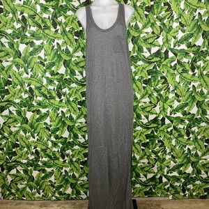 T by Alexander Wang Gray Racerback Maxi Dress